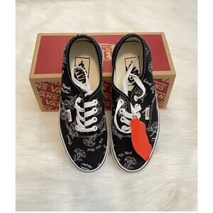 VANS Thank You Floral Flowers Black Sneakers Size 4 Men 5.5 Women - New in box